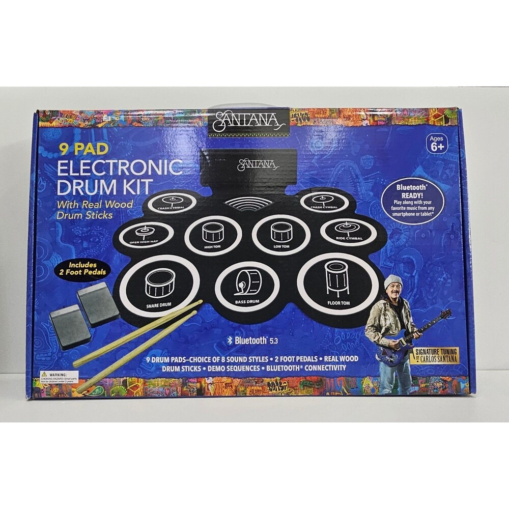 Santana 9-Pad Electronic Drum Set By Carlos Santana